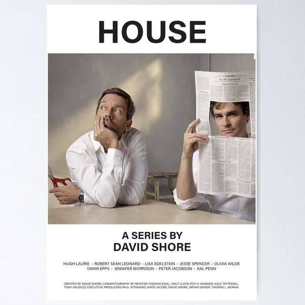 Item preview, HOUSE // tv show best poster minimal designed and sold by 33ll.