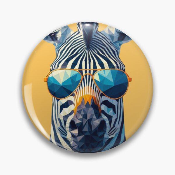 Item preview, Low poly zebra pop art designed and sold by pseudosiren.