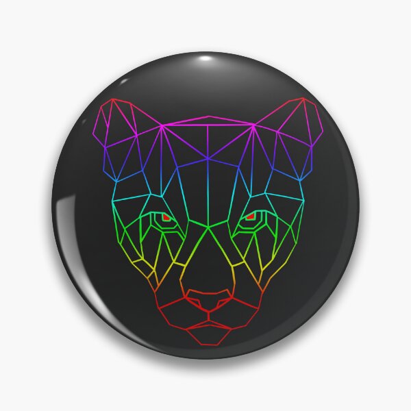 Item preview, Cute geometric colorful coguar design - linear design designed and sold by By-Jeff.