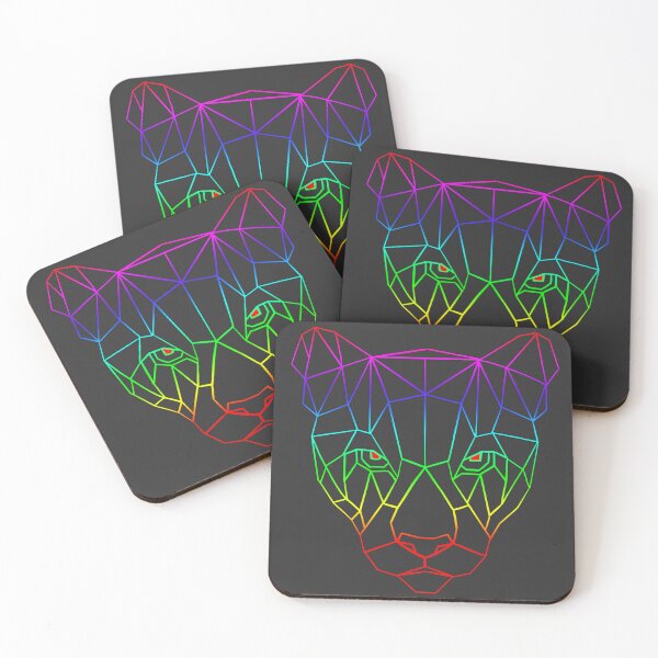 Item preview, Cute geometric colorful coguar design - linear design designed and sold by By-Jeff.