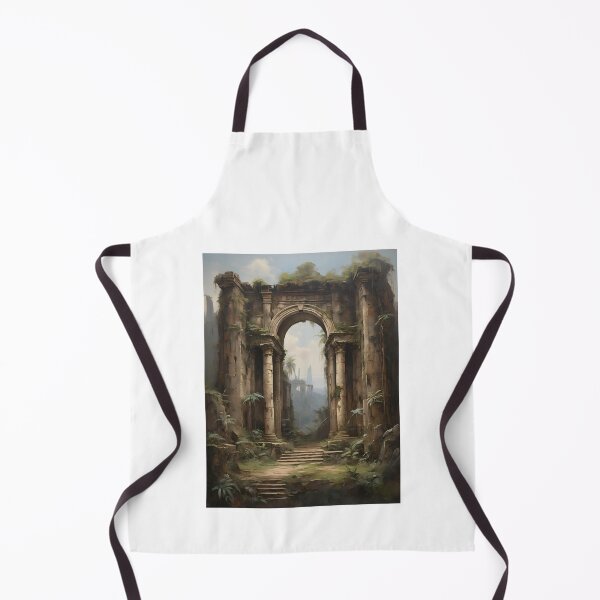 Item preview, Ancient ruins in the jungle, vintage oil painting designed and sold by CreativeSparkzz.