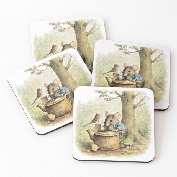 Item preview, mouse and an old teapot designed and sold by jnsmerchstore.
