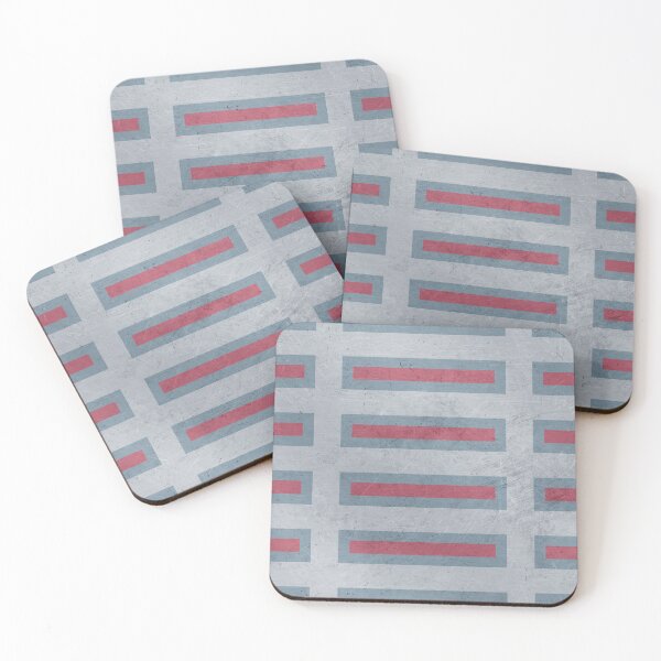 Item preview, Blue and Red Brick Metal Pattern designed and sold by Diana377.
