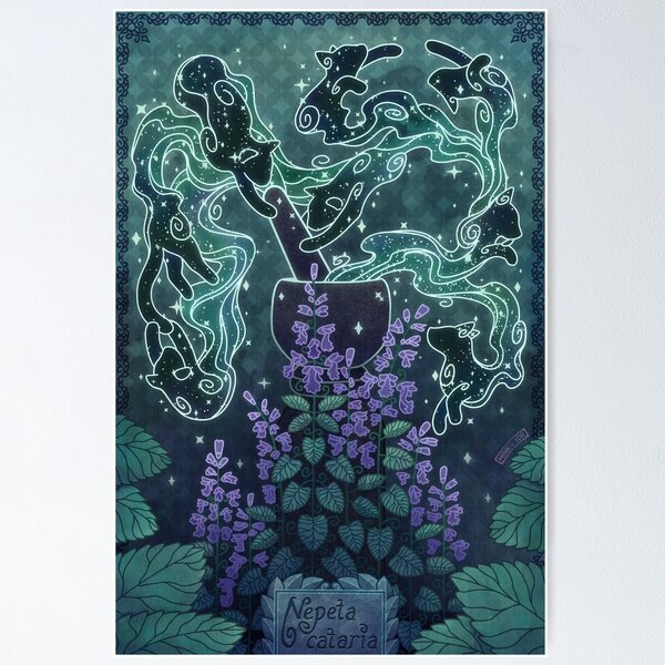 Item preview, Nepeta cataria - Catnip designed and sold by Mink - the Drawing Researcher.