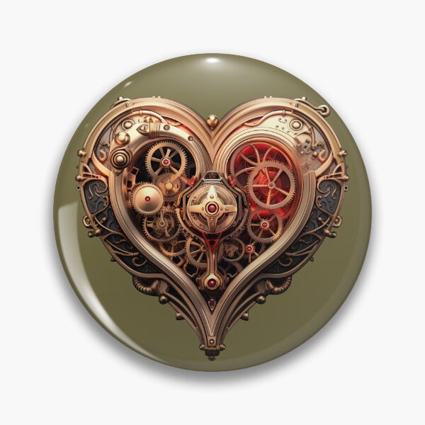 Item preview, Vintage Steampunk heart art love designed and sold by fansyartdesign.