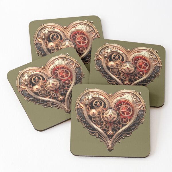Item preview, Vintage Steampunk heart art love designed and sold by fansyartdesign.