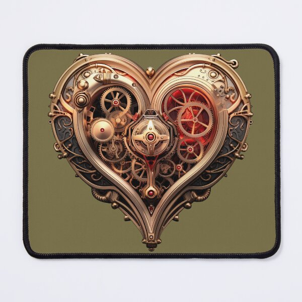 Item preview, Vintage Steampunk heart art love designed and sold by fansyartdesign.