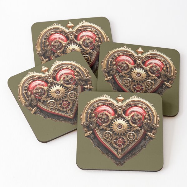 Item preview, Steampunk heart art love designed and sold by fansyartdesign.