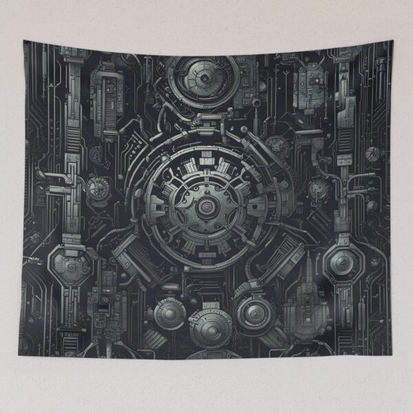 Item preview, Cyberpunk Pattern, Abstract Art, Science Fiction designed and sold by Burn-Ego.