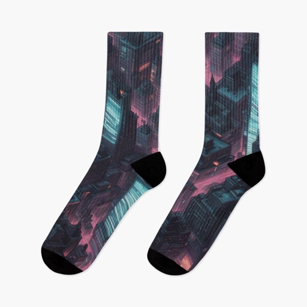 Item preview, Cyberpunk City, Abstract Digital Art designed and sold by Burn-Ego.