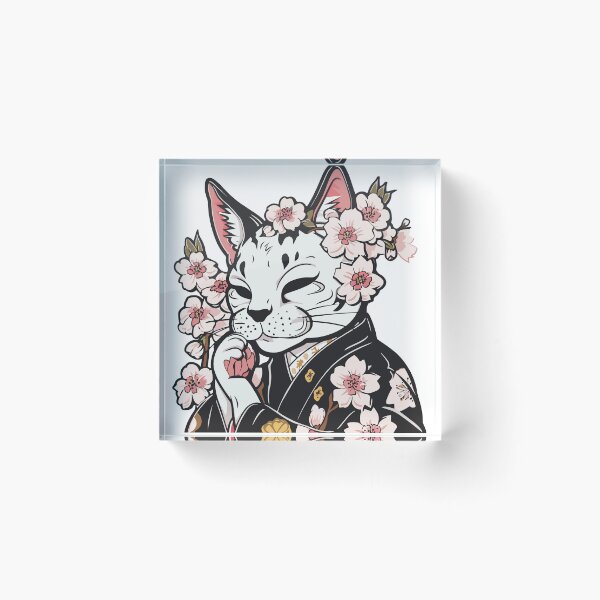 Item preview, Japanesse kitten in kimono designed and sold by TheRealmWithin.