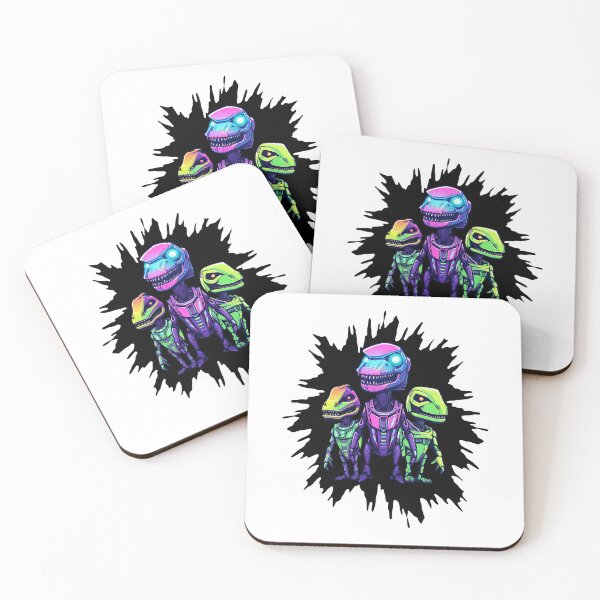 Item preview, Robot Dino Squad, Cyberpunk Dinosaurs designed and sold by TyGuySupply.