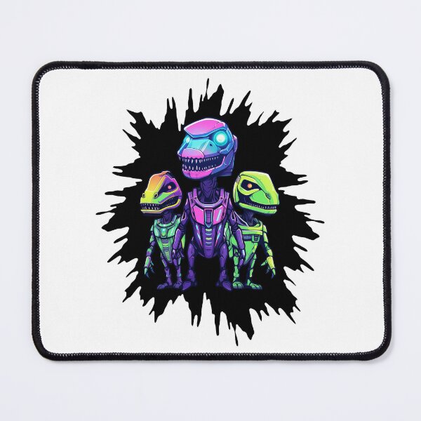 Item preview, Robot Dino Squad, Cyberpunk Dinosaurs designed and sold by TyGuySupply.