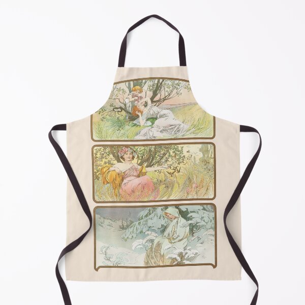 Item preview, Three Seasons (1898), by Alphonse Mucha. HIGH DEFINITION designed and sold by MINDTHECHERRY.