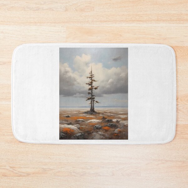 Item preview, The vastness of a tundra, vintage oil painting designed and sold by CreativeSparkzz.