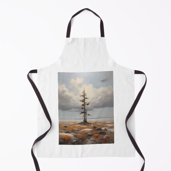 Item preview, The vastness of a tundra, vintage oil painting designed and sold by CreativeSparkzz.