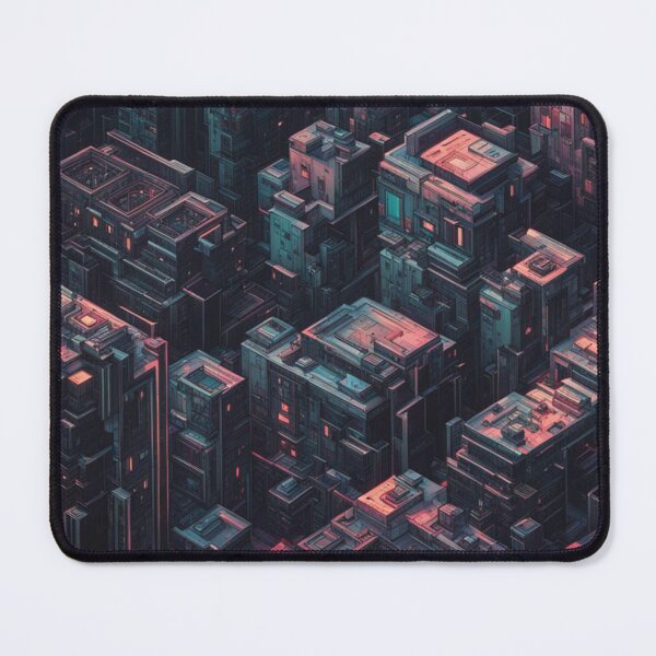 Item preview, Cyberpunk Blocks, Scifi Pattern, Digital Art designed and sold by Burn-Ego.