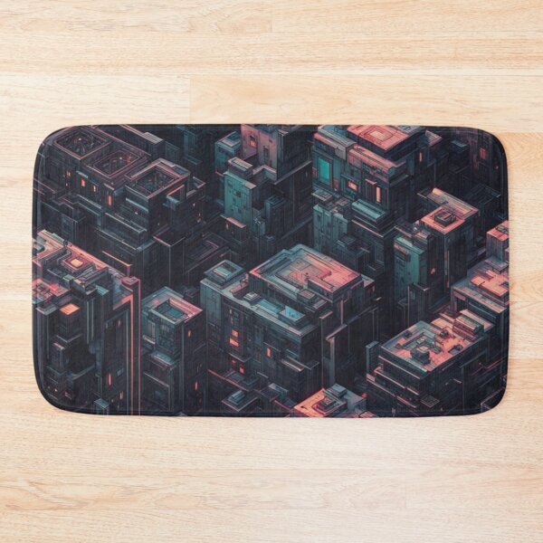 Item preview, Cyberpunk Blocks, Scifi Pattern, Digital Art designed and sold by Burn-Ego.
