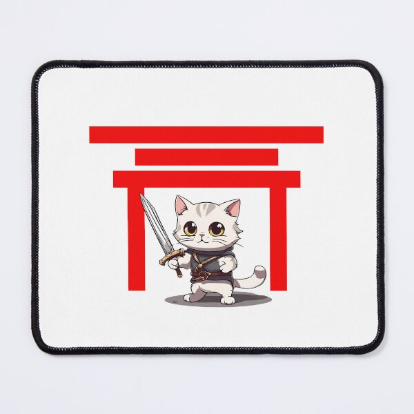 Item preview, Cute Cat with Blade designed and sold by maypp.