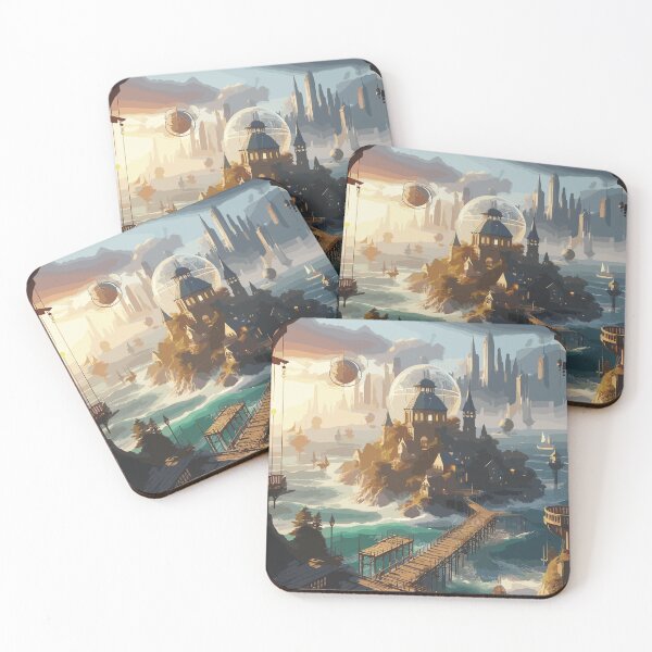 Item preview, Coastal Fantasy of Future Past designed and sold by EnigmaGallery.