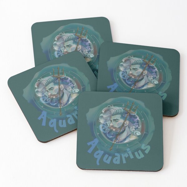 Item preview, Aquarius in the zodiac sign of Aquarius green designed and sold by kikidu21.