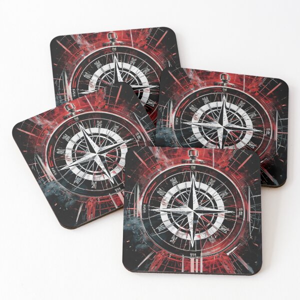 Item preview, Compass in Crimson: Celestial Realism in Red Matrix designed and sold by MarinaFila.