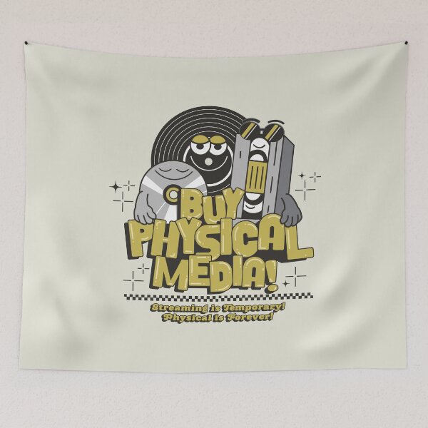 Item preview, Buy Physical Media!  designed and sold by Monica Roebuck.