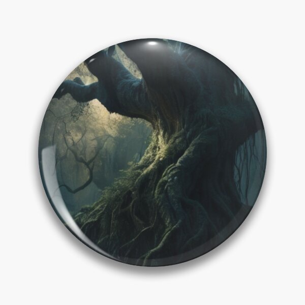 Item preview, dark themed jungle, old powerful tree designed and sold by mikaws.
