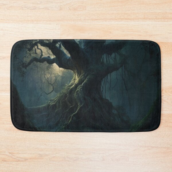 Item preview, dark themed jungle, old powerful tree designed and sold by mikaws.