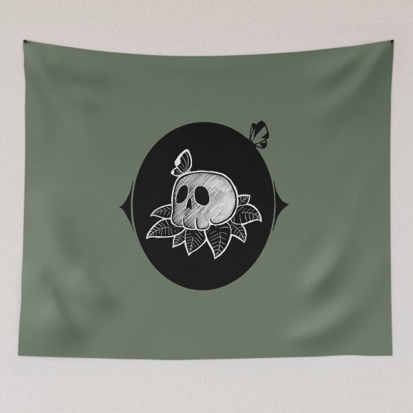 Item preview, Skull and butterflies designed and sold by Lap-s.