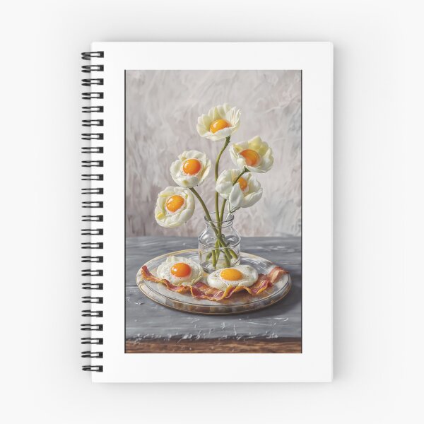 Item preview, Minimalist Adventure: Fried Egg Flowers in a Bacon Garden designed and sold by angeltureko.