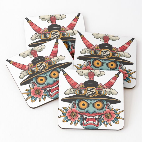 Item preview, Japanese monster tattoo style designed and sold by TheRealmWithin.