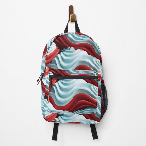Item preview, 3D red and white waves designed and sold by MiracleSociety.