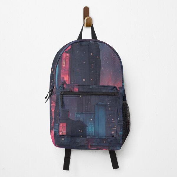 Item preview, Cyberpunk Buildings, Neon Noir, Digital Art designed and sold by Burn-Ego.