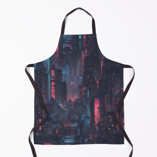 Item preview, Cyberpunk Buildings, Neon Noir, Digital Art designed and sold by Burn-Ego.