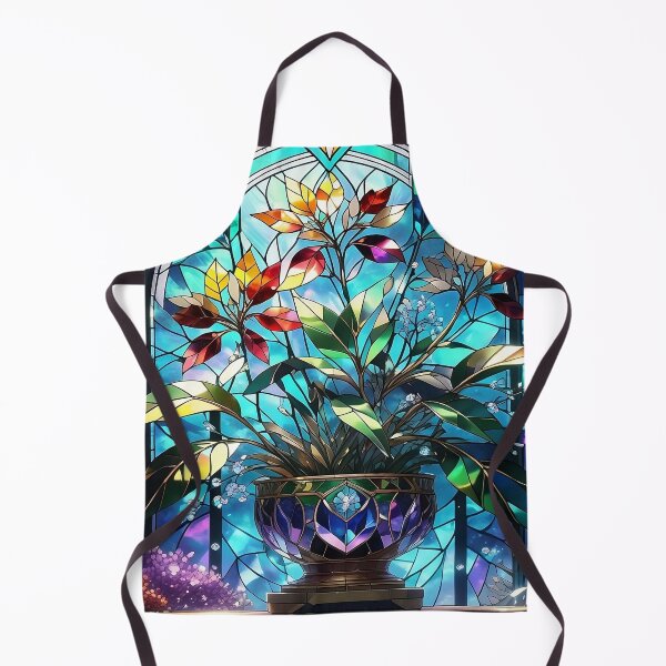 Item preview, Flowers stained glass window designed and sold by LilithsDesires.