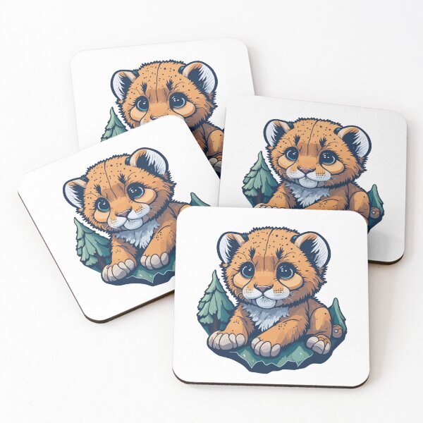 Item preview, Baby Puma: Cuddly Forest Explorer designed and sold by Julius-CodeArt.