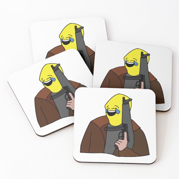 Item preview, Crying Laughing Emoji Mask Guy with Gun designed and sold by gsquiers.