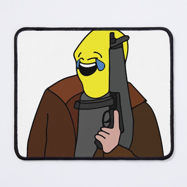 Item preview, Crying Laughing Emoji Mask Guy with Gun designed and sold by gsquiers.