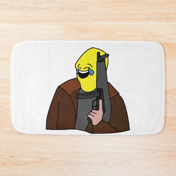 Item preview, Crying Laughing Emoji Mask Guy with Gun designed and sold by gsquiers.