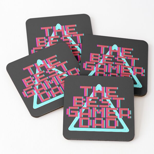 Item preview, Personalized design with phrase; The best gamer dad, in neon letters designed and sold by By-Jeff.