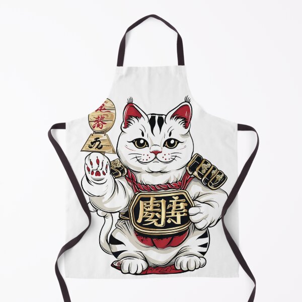 Item preview, Japanese nako cat in golden armor designed and sold by TheRealmWithin.