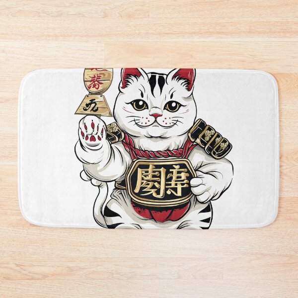 Item preview, Japanese nako cat in golden armor designed and sold by TheRealmWithin.