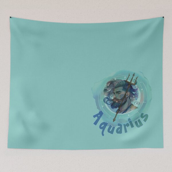 Item preview, Aquarius in the zodiac sign of Aquarius light green designed and sold by kikidu21.