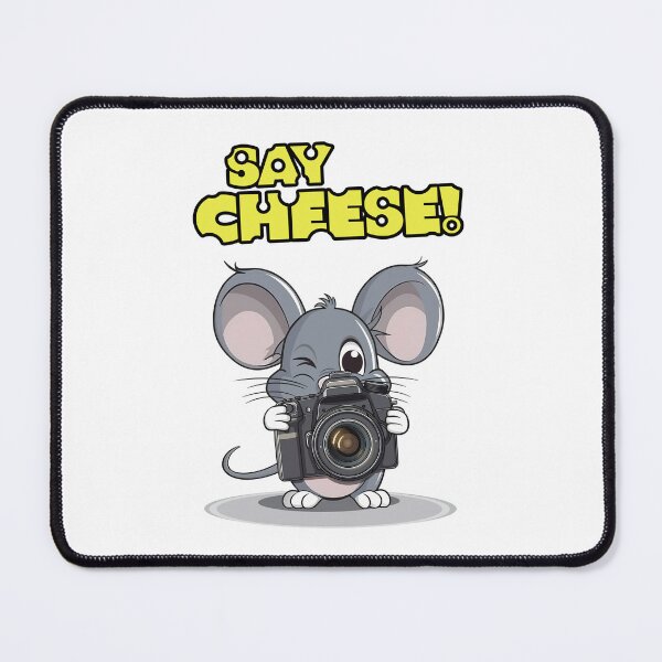 Item preview, Cute Mouse Takes Photo Camera Photograph - Say Cheese! designed and sold by Infinitee8hirts.
