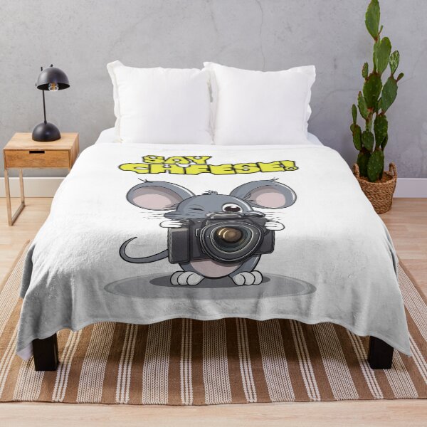 Item preview, Cute Mouse Takes Photo Camera Photograph - Say Cheese! designed and sold by Infinitee8hirts.