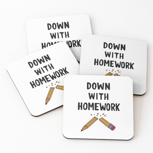 Item preview, Down with Homework designed and sold by REALsaintpetty.