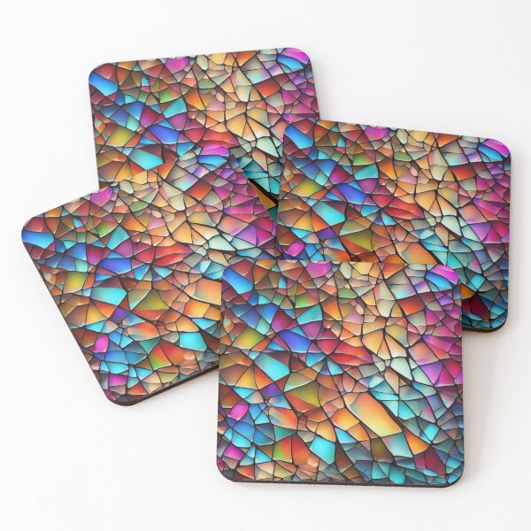 Item preview, Abstract Colorful Stained Glass Pattern designed and sold by calibrit.