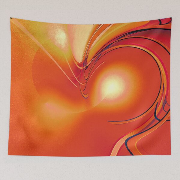 Item preview, orange planet lit by its star designed and sold by Gabriel BOCQUAIRE.
