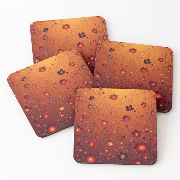 Item preview, Ember Glow: Glittering Wildflowers designed and sold by LyssasMindArt.